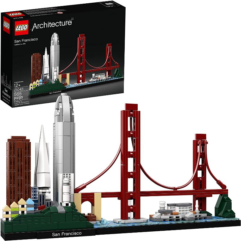 Photo 1 of LEGO Architecture Skyline Collection 21043 San Francisco Building Kit Includes Alcatraz Model, Golden Gate Bridge and Other San Francisco Architectural Landmarks (565 Pieces)
