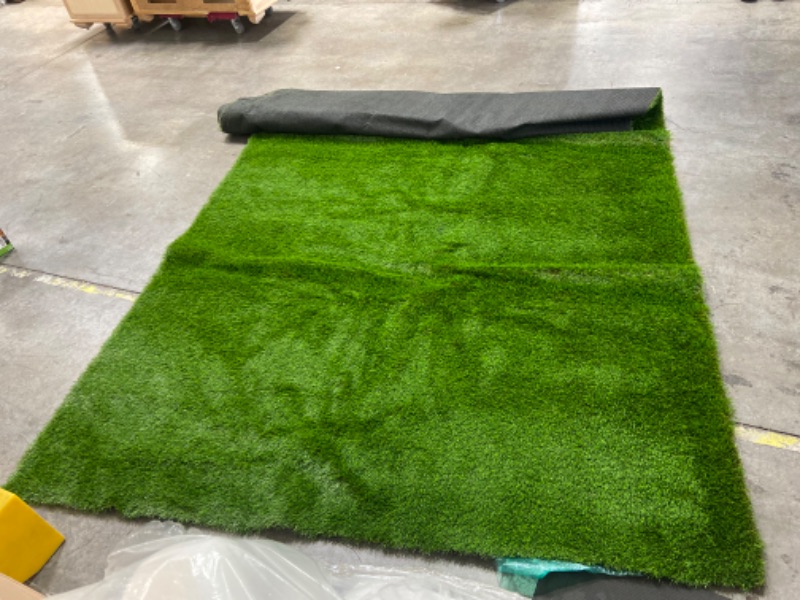 Photo 2 of 3 Pack GL Artificial Grass Mats Lawn Carpet Customized Sizes, Synthetic Rug Indoor Outdoor Landscape, Fake Faux Turf for Decor 7FTX13FT(91 Square FT)
