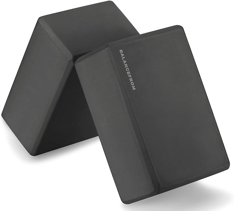 Photo 1 of BalanceFrom GoYoga Set of 2 High Density Yoga Blocks, 9"x6"x4" 