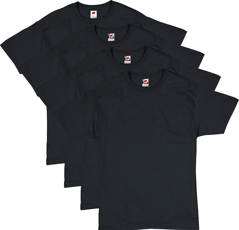 Photo 1 of Hanes Men's Essentials Short Sleeve T-shirt Value Pack (4-pack) M
