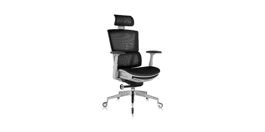 Photo 1 of Nouhaus Rewind Ergonomic Office Chair with Footrest and Lumbar Support. Swivel Computer Chair, Rolling Home Office Desk Chairs with Wheels, Mesh High Back Task Chair, Comfortable Office Chair (Black)
