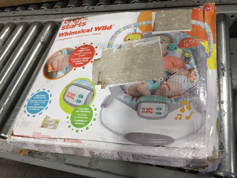 Photo 4 of Bright Starts Whimsical Wild Comfy Baby Bouncer Seat with Soothing Vibration and Music
