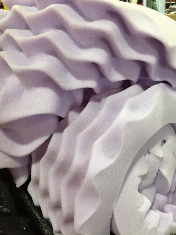 Photo 1 of Best Price Mattress 3 Inch Egg Crate Memory Foam Mattress Topper with Soothing Lavender Infusion,