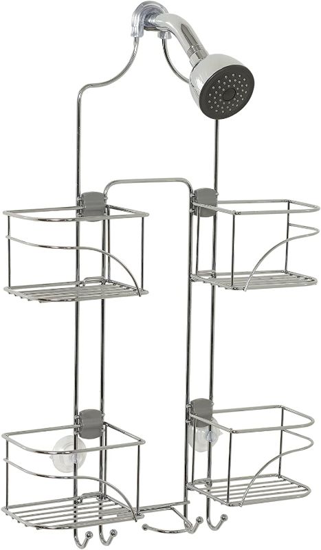 Photo 1 of Zenna Home Expandable Over-the-Shower Caddy Chrome