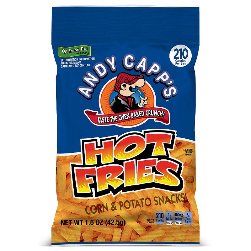 Photo 1 of Andy Capp's Hot Fries, 1.5 oz, 48 Pack
