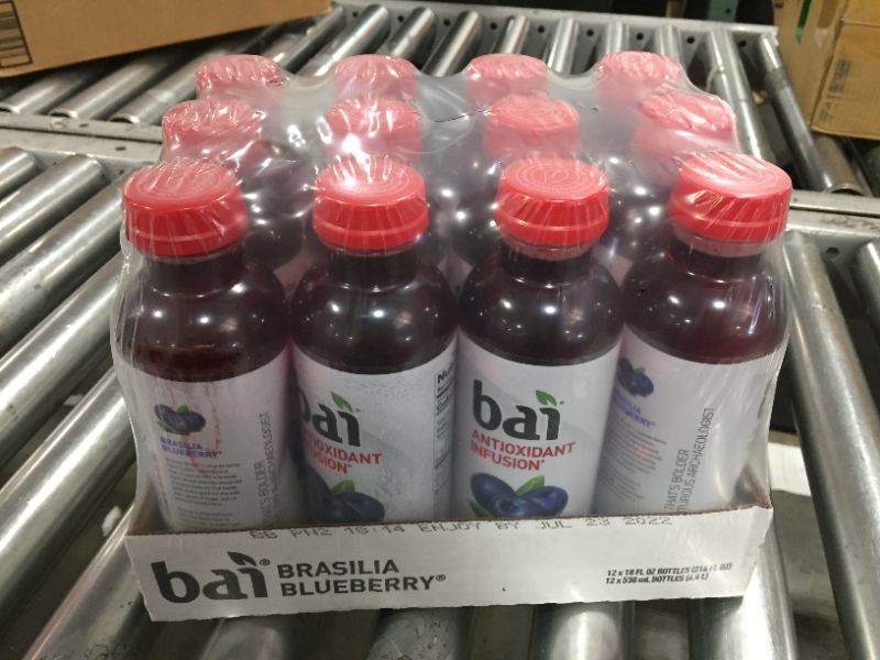 Photo 2 of Bai Flavored Water, Brasilia Blueberry, Antioxidant Infused Drinks, 18 Fluid Ounce Bottles, 12 Count
