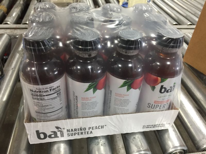 Photo 2 of Bai Iced Tea, Narino Peach, Antioxidant Infused Supertea, Crafted with Real Tea (Black Tea, White Tea), 18 Fluid Ounce Bottles, 12 count
