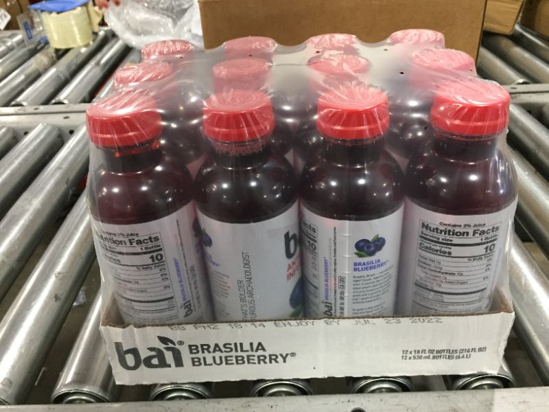 Photo 2 of Bai Flavored Water, Brasilia Blueberry, Antioxidant Infused Drinks, 18 Fluid Ounce Bottles, 12 Count
