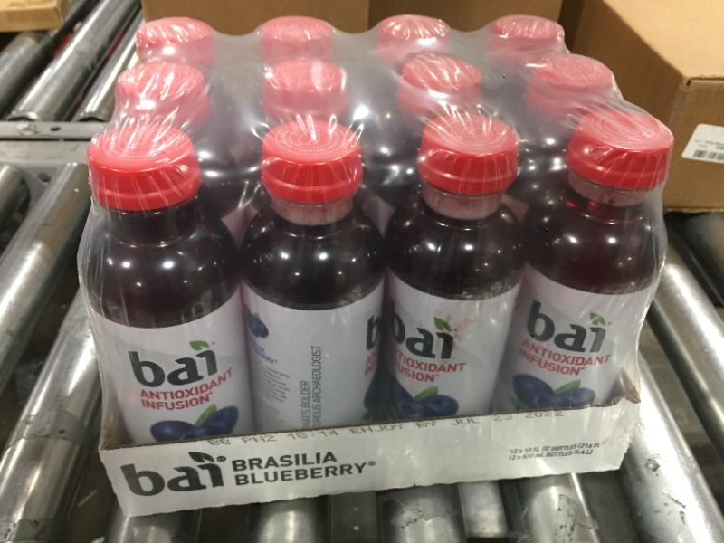 Photo 2 of Bai Flavored Water, Brasilia Blueberry, Antioxidant Infused Drinks, 18 Fluid Ounce Bottles, 12 Count
