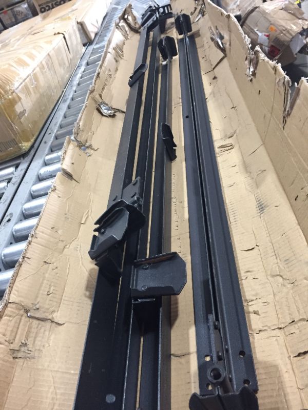 Photo 1 of STRUCTURES STEELOCK Headboard-Footboard Super Duty Steel Wedge Lock Metal Bed Frame with Adjustable Height Glides - Functions as Bed Rails - Full