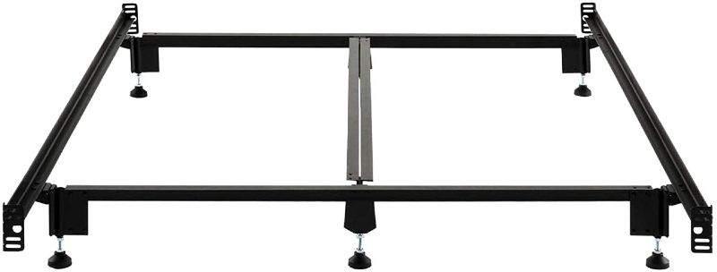 Photo 1 of STRUCTURES STEELOCK Headboard-Footboard Super Duty Steel Wedge Lock Metal Bed Frame with Adjustable Height Glides - Functions as Bed Rails - Full