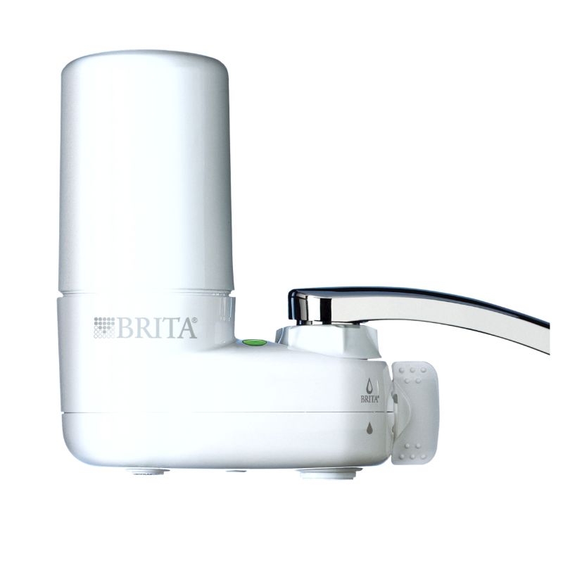 Photo 1 of Brita Faucet Mount Tap Water Filtration System in White, BPA Free, Reduces Lead
