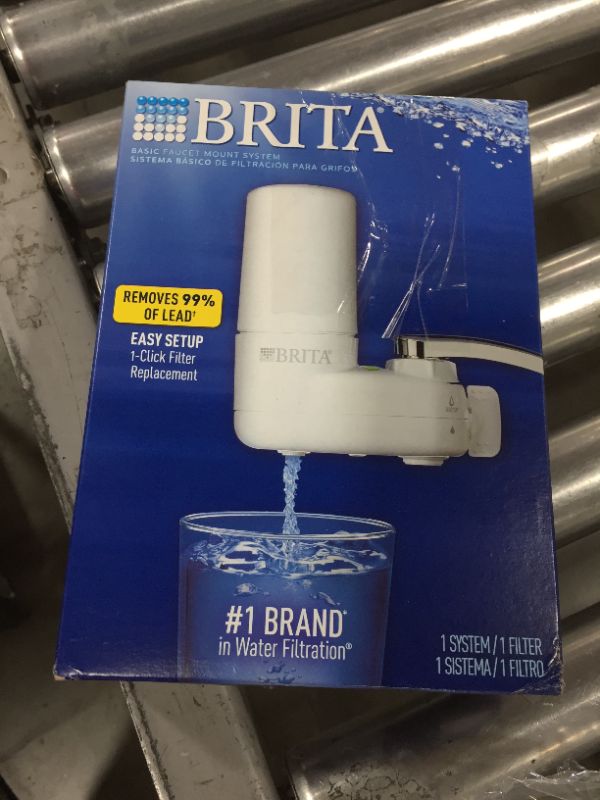 Photo 3 of Brita Faucet Mount Tap Water Filtration System in White, BPA Free, Reduces Lead
