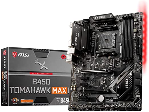 Photo 1 of MSI B450 TOMAHAWK MAX II Gaming Motherboard (AMD Ryzen 3000 3rd gen ryzen AM4, DDR4, M.2, USB 3.2 Gen 1, HDMI, ATX)
