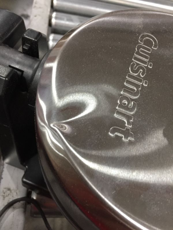 Photo 1 of Cuisinart WAF-F10P1 Round Belgian Maker Waffle Iron, Single, Stainless Steel
