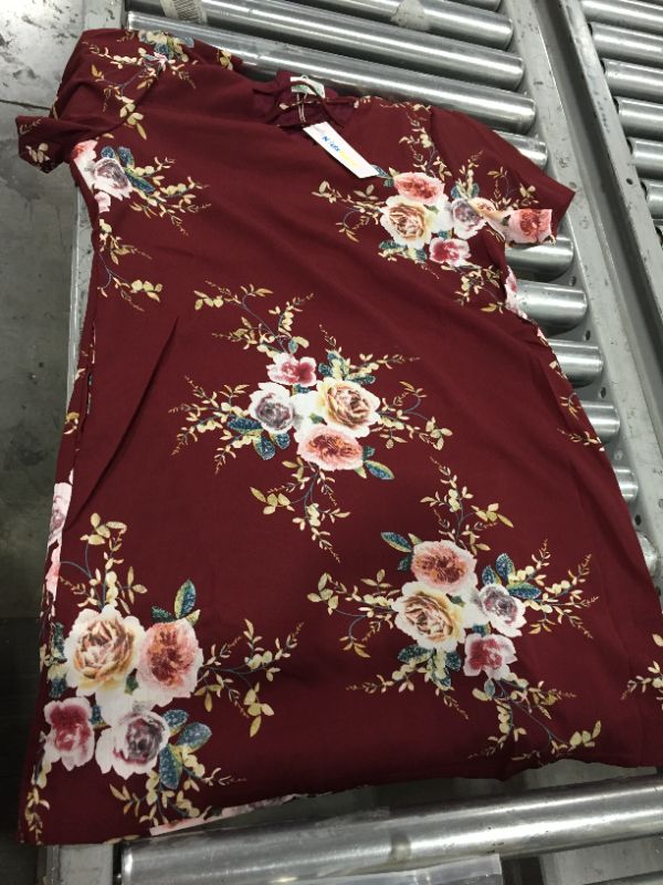 Photo 1 of Kidsform short sleeve dress flower red size M