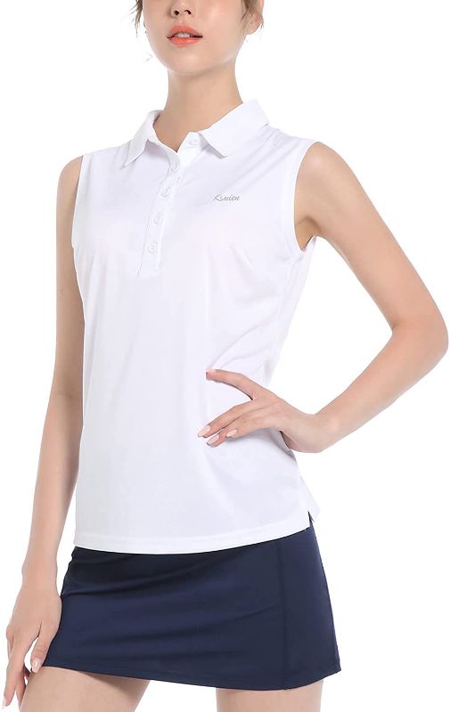 Photo 1 of BUNDLE OF 10 Ksmien Women's UPF50+ Sleeveless Golf Tennis Polo Shirts Slim Fit Quick Dry Athletic Outdoor Tank Tops DIFFERENT SIZES 
