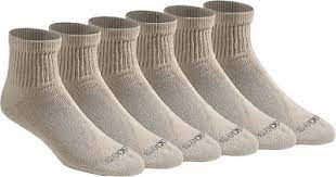 Photo 1 of Dickies mens Dri-tech Shoe Size: 12-15, Essential Worker Khaki (6 Pairs)
