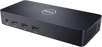 Photo 1 of Dell - D3100 USB 3.0 Docking Station- HDMI - DP - Ethernet - USB-C - USB-A - Headphone and audio output -Plug and Play - black
