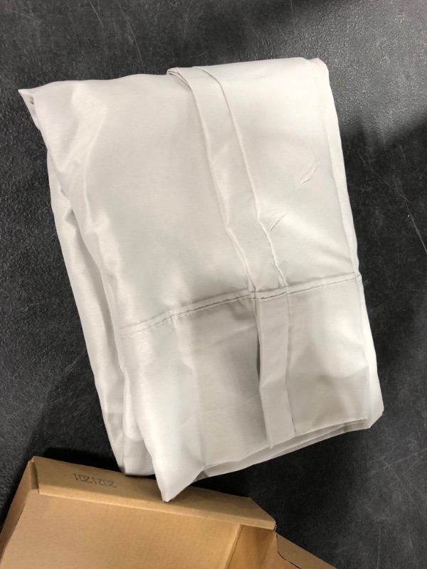 Photo 2 of Amazon Basics Lightweight Super Soft Easy Care Microfiber Pillowcases - 2-Pack - King, Light Gray
