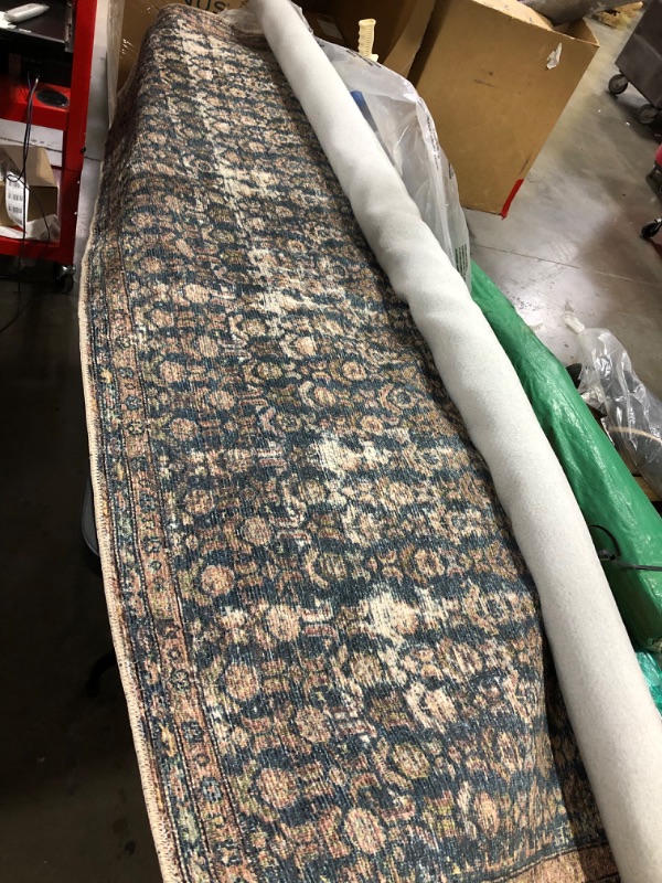 Photo 2 of Amber Lewis x Loloi Billie Collection BIL-02 Ocean / Brick 8'6" x 11'6" Area Rug