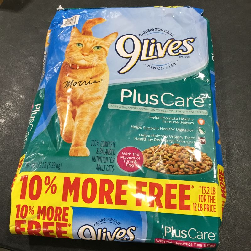 Photo 2 of 9Lives Plus Care Dry Cat Food, 13.3 Lb (Discontinued by Manufacturer)
EXPIRED : 04/17/22