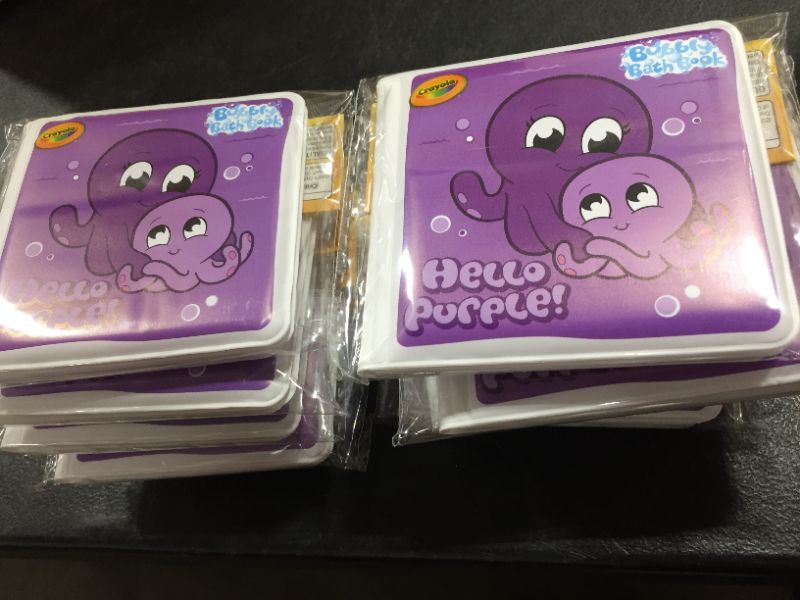 Photo 1 of crayola bubbly bath book
HELLO PURPLE !
10 PACK