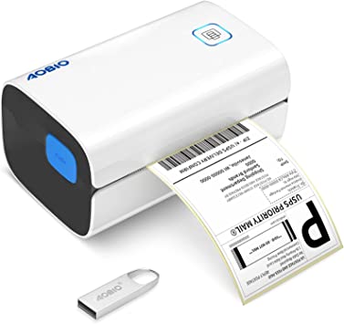 Photo 1 of AOBIO Shipping Label Printer 4x6 inches - Label Printer for Shipping Packages - Windows & Mac Compatible - Works with Multiple Platforms - Innovative Designed Thermal Label Printer 