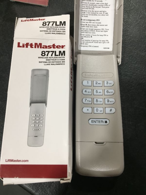 Photo 2 of 877LM Wireless Keypad Entry System, Compatible with LiftMaster/Chamberlain/Craftsman Garage Door Opener Manufactured Since Jan 1993?Work with Security + 2.0