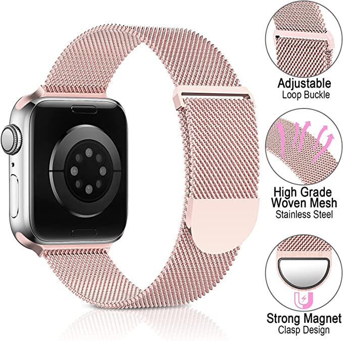 Photo 1 of Metal Stainless Steel Band Compatible with Apple Watch Bands 38mm