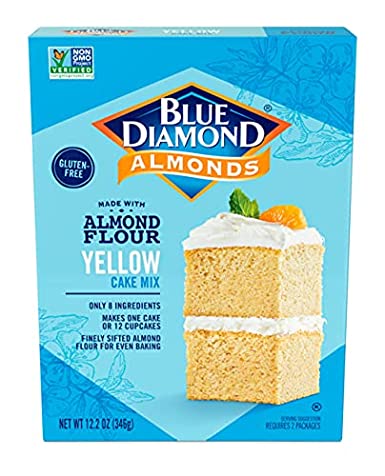 Photo 1 of 2 PACK - Blue Diamond Almonds Gluten-Free Flour Baking Mix, Yellow Cake, Multicolor, 12.2 Oz

EXP JUE 2022