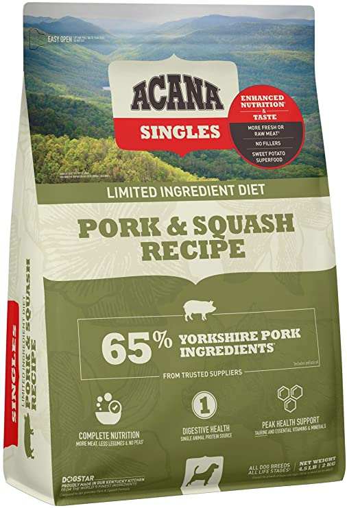 Photo 1 of Acana Singles Limited Ingredient Diet, Dry Dog Food, High Protein, Wholesome Grains and Grain-Free, Complete Nutrition, Digestive Health

expired June 2022