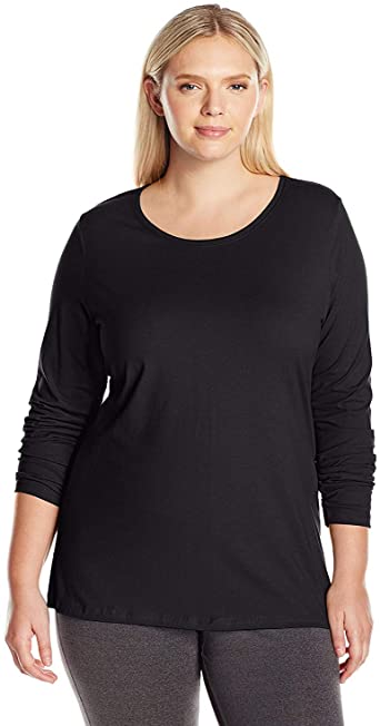 Photo 1 of 2X - JUST MY SIZE Women's Plus Size Long Sleeve Tee