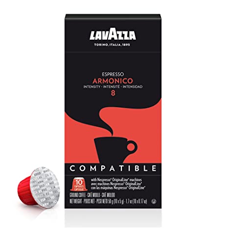 Photo 1 of 3 PACK - Lavazza Premium Coffee Corp Nespresso OriginalLine Compatible Capsules, Armonico Espresso, Dark Roast Coffee, 10 ct

EXPIRED 2/28/2022