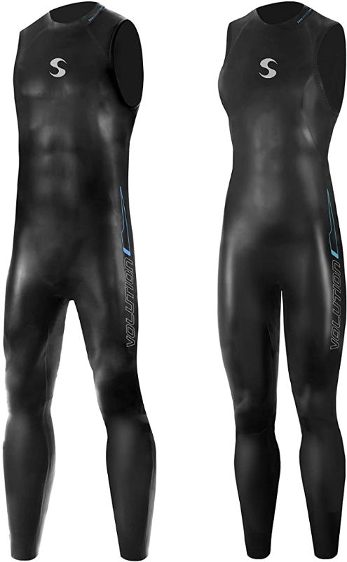 Photo 1 of MEN'S M2 Synergy Triathlon Wetsuit 3/2mm - Volution Sleeveless Long John Smoothskin Neoprene for Open Water Swimming Ironman & USAT Approved
