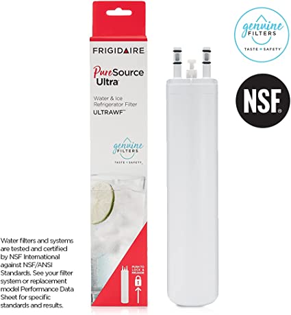 Photo 1 of Frigidaire WF3CB Puresource3 Refrigerator Water Filter, White & ULTRAWF Pure Source Ultra Water Filter, Original, White, 1 Count

