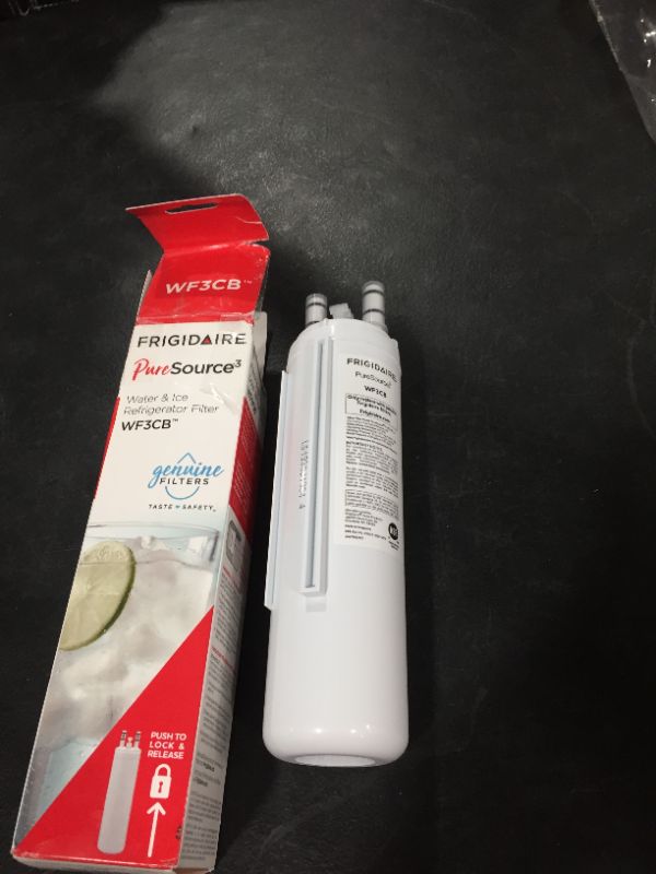 Photo 2 of Frigidaire WF3CB Puresource3 Refrigerator Water Filter, White & ULTRAWF Pure Source Ultra Water Filter, Original, White, 1 Count
