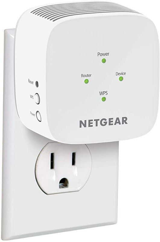 Photo 1 of NETGEAR WiFi Range Extender EX5000 - Coverage up to 1500 sq.ft. and 25 Devices with AC1200 Dual Band Wireless Signal Booster & Repeater (up to 1200Mbps Speed), and Compact Wall Plug Design (Renewed)
