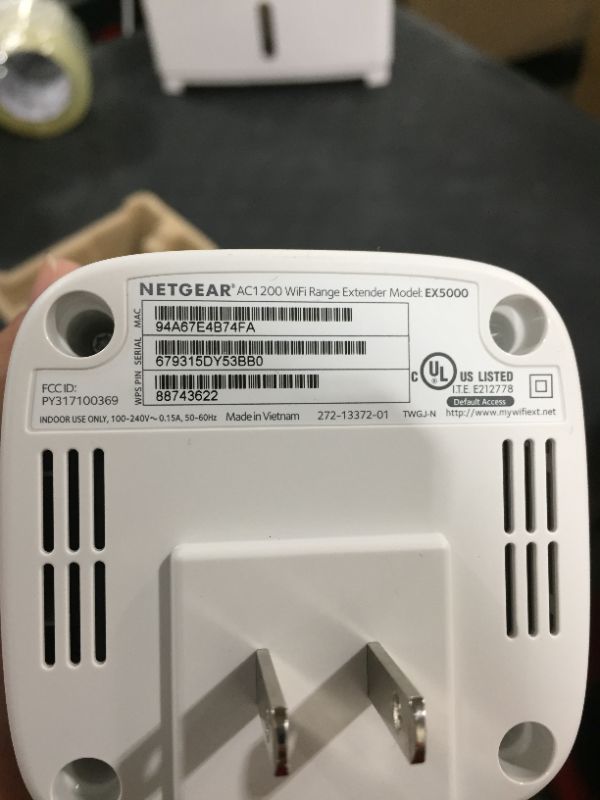 Photo 3 of NETGEAR WiFi Range Extender EX5000 - Coverage up to 1500 sq.ft. and 25 Devices with AC1200 Dual Band Wireless Signal Booster & Repeater (up to 1200Mbps Speed), and Compact Wall Plug Design (Renewed)
