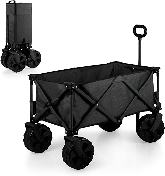 Photo 1 of a Picnic Time Brand Collapsible Adventure Wagon with All-Terrain Wheels, Black/Gray