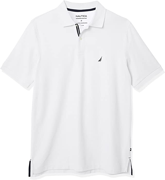 Photo 1 of Nautica Men's Big and Tall Classic Fit Short Sleeve Solid Performance Deck Polo Shirt
