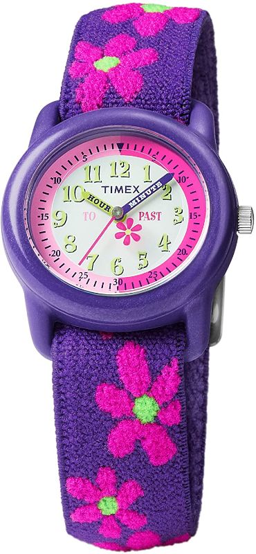 Photo 1 of Timex Girls Time Machines Analog Elastic Fabric Strap Watch
