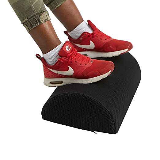 Photo 1 of Mind Reader Foam Foot Rest, Ergonomic Foot Relief, Multi-Purpose Cushion, Memory Foam Comfy Cushion for Everyday Use, Black
