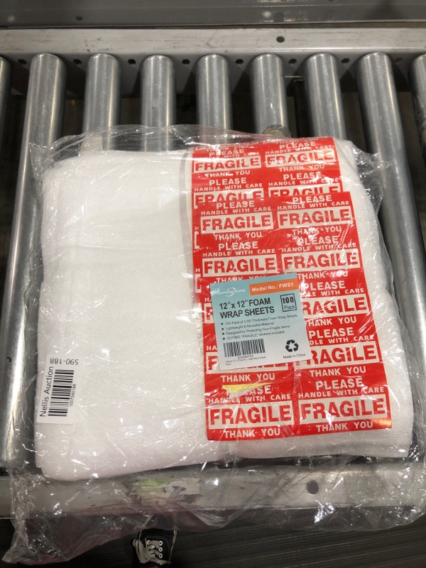 Photo 1 of 100-Count Cushion Foam Sheets 12 x 12 inch Foam Wrap Sheets Packing Cushioning Supplies for Moving, Packing Foam Sheets Safely Wrap Dishes, China, Glasses, Plates and Fragile Items by STARVAST
