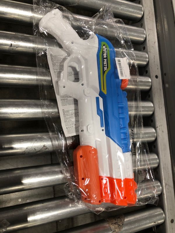Photo 1 of Biulotter Water Guns for Kids Adults, 4 Nozzles 1200cc Water Gun Pistol Squirt Gun for Water Fight Swimming Beach Water Toy 30-35 Feet Shooting Range for Kid&Adult 
