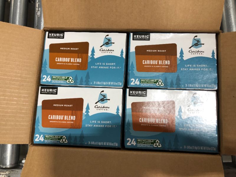 Photo 1 of Caribou Coffee Caribou Blend, Single Serve Coffee K-Cup Pod, Medium Roast, 96-Count For Brewers
BB 05 22 2022