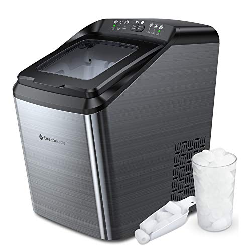 Photo 1 of Dreamiracle Ice Maker Machine for Countertop, 33 lbs Bullet Ice Cube in 24H, 9 Ice Cubes Ready in 7-10 Minutes, 2.8L Ice Maker Machine with Ice Scoop and Basket