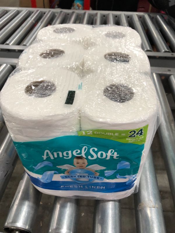 Photo 2 of Angel Soft Bathroom Tissue, 2-Ply, with Fresh Linen Scent, Double Roll - 12 rolls