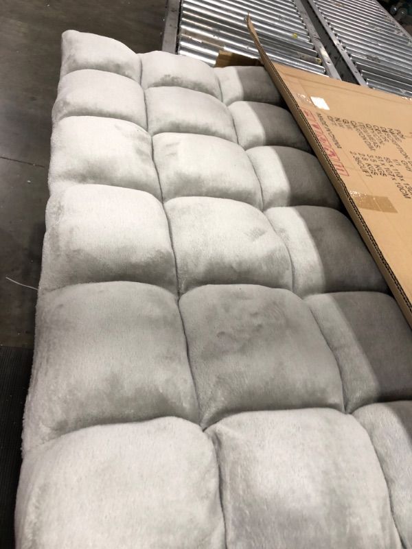 Photo 1 of Chic Home Iconic Home Daphene Adjustable Recliner Rocker Memory Foam Armless Floor Gaming Ergonomic Chair, Grey (FRC2743-AN)
