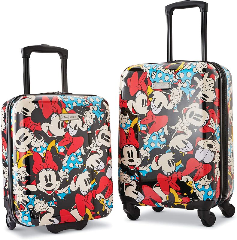 Photo 1 of American Tourister Disney Hardside Luggage with Spinner Wheels, Minnie Mouse 2, 2-Piece Set (18/21)